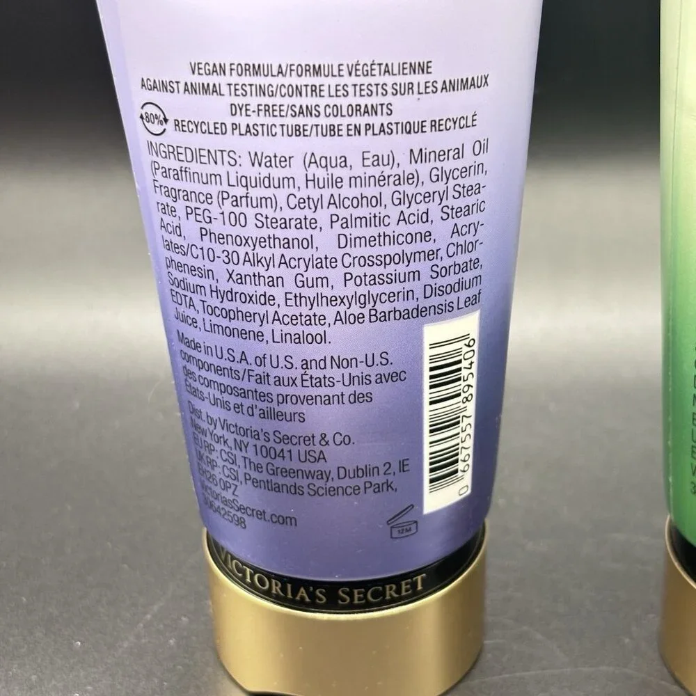 Set Of 2 Victoria Secret Hydrating Body Lotion Pear Glacé & Midnight Bloom 8 oz - Picture 9 of 16